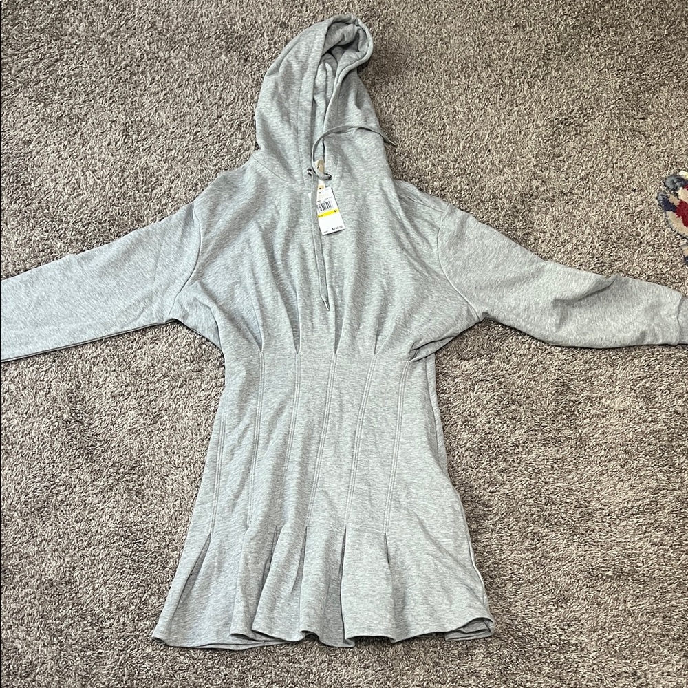Michael Kors Gray Hooded dress